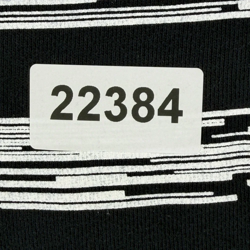 Nike Mens Glitch Stripe Crewneck Sweatshirt Black‎ White Red 614417-010 Size M